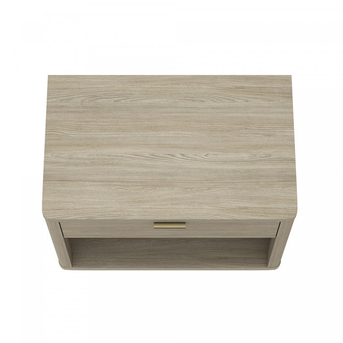 Evelyn Modern 32\" Nightstand in Natural (1-Drawer) - Set of 2