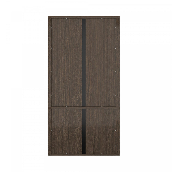 Rivington Modern 40\" Bookcase Cabinet in Walnut - Set of 2