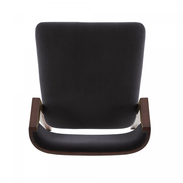 Patricia Modern Wood Upholstered Barstool in Black - Set of 3