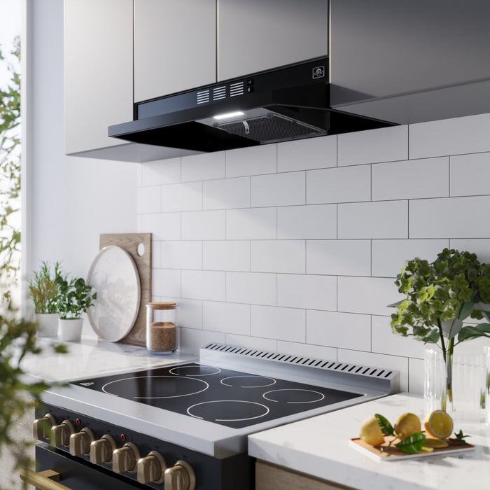 Forno Cappa 30-Inch Under Cabinet Range Hood, Black-FRHUC5200-30
