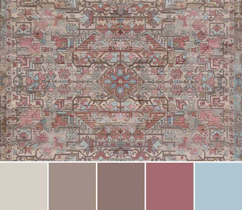 Bettina Traditional 8'0\" x Area Rug in Multi Indoor Area Rug