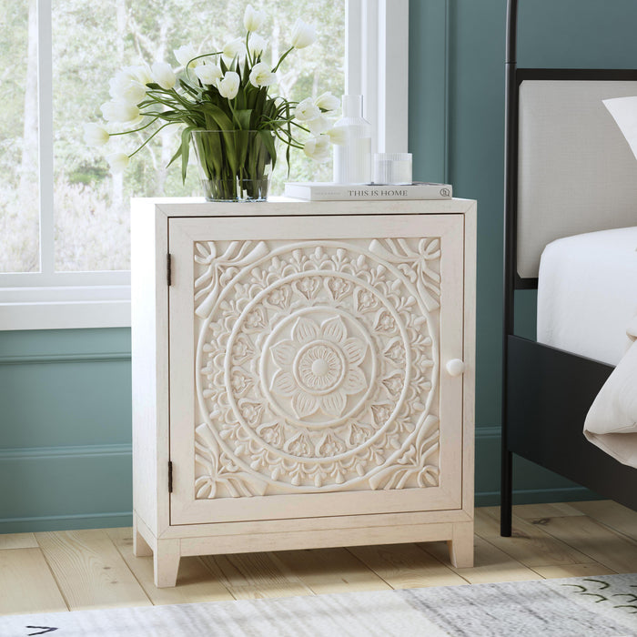Grace Accent Cabinet - Smoky White