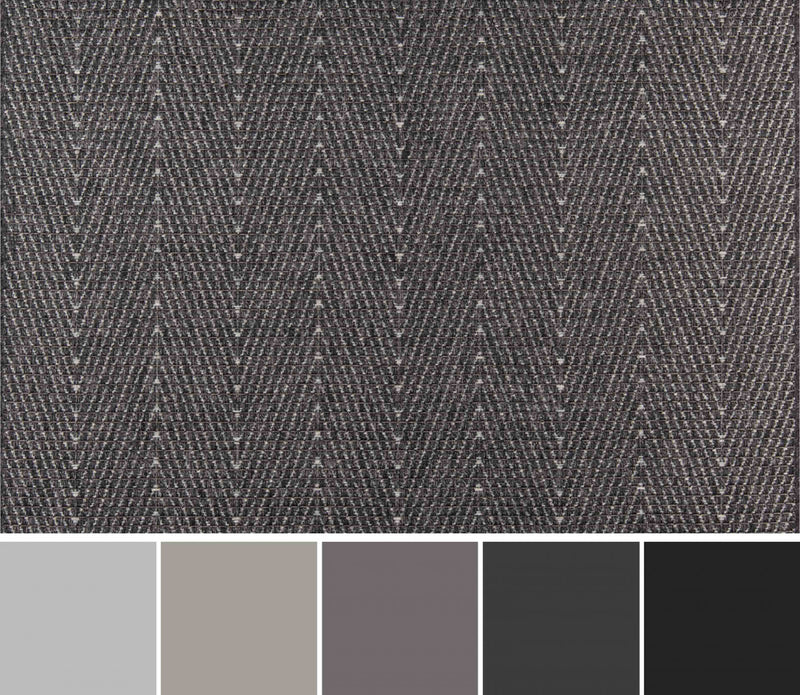 Raven Contemporary 2'0\" x 6'0\" Runner Rug in Grey Indoor Area Rug