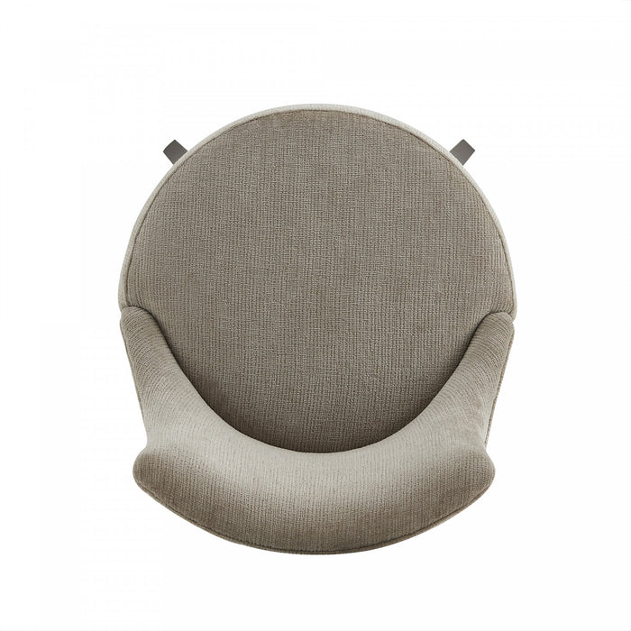 Lucia Modern Chenille Wood Upholstered Barstool in Taupe - Set of 2