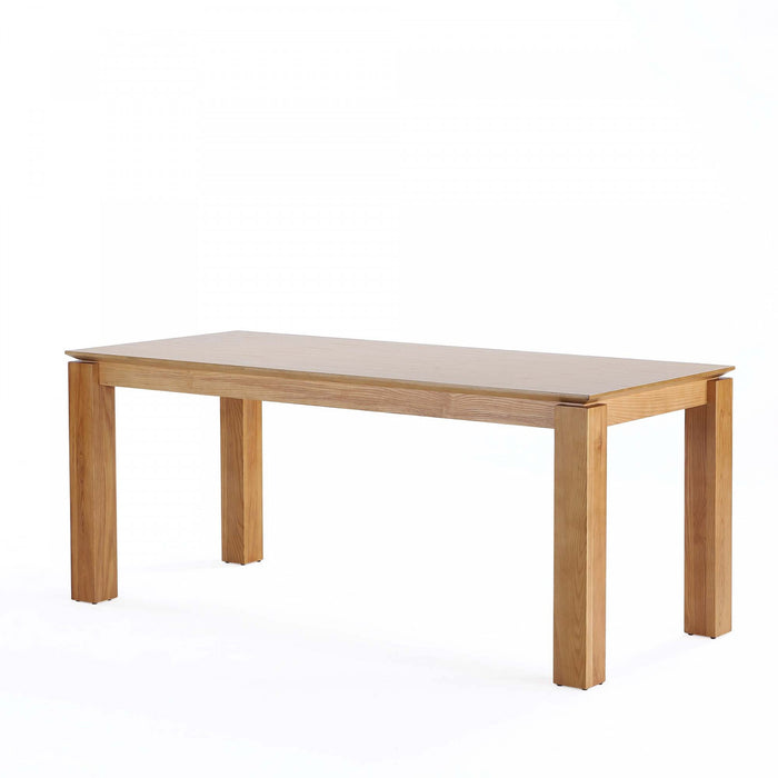 Hamlet and Rockaway Modern Industry Chic 9-Piece Dining Set in Natural Dining Room Set