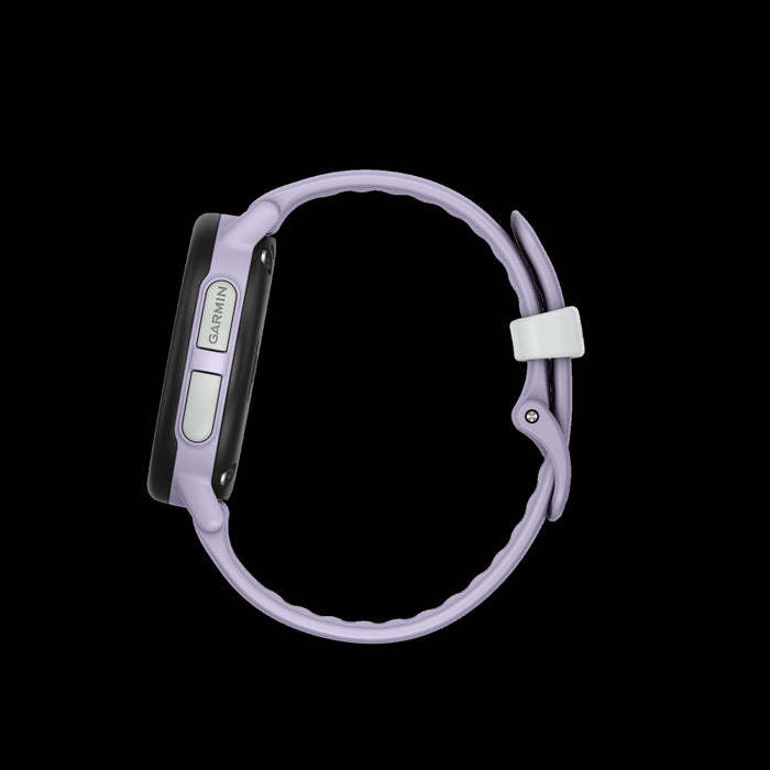 Garmin Bounce 2 Light Purple Kids Smartwatch - Safe Wearable, GPS Sports Tracking, Sleep Monitoring, Voice Commands, Fun Themes, Educational Quizzes