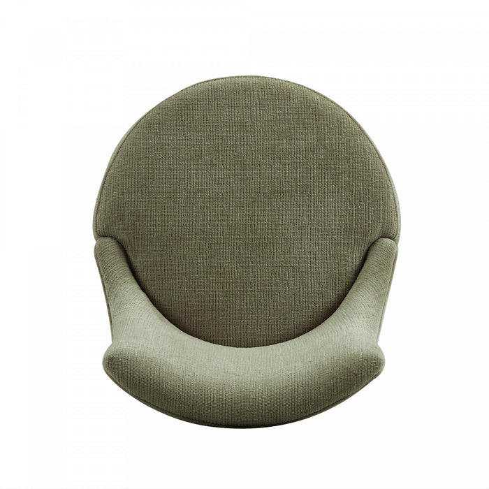 Lucia Modern Chenille Wood Counter Stool in Leaf Green - Set of 3