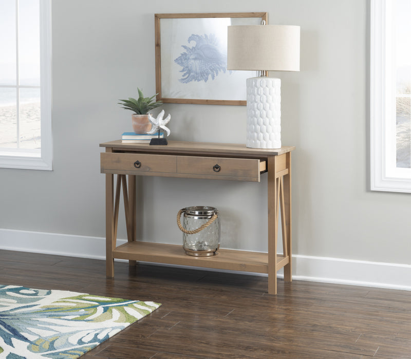 Titian Console Sofa Table - Driftwood