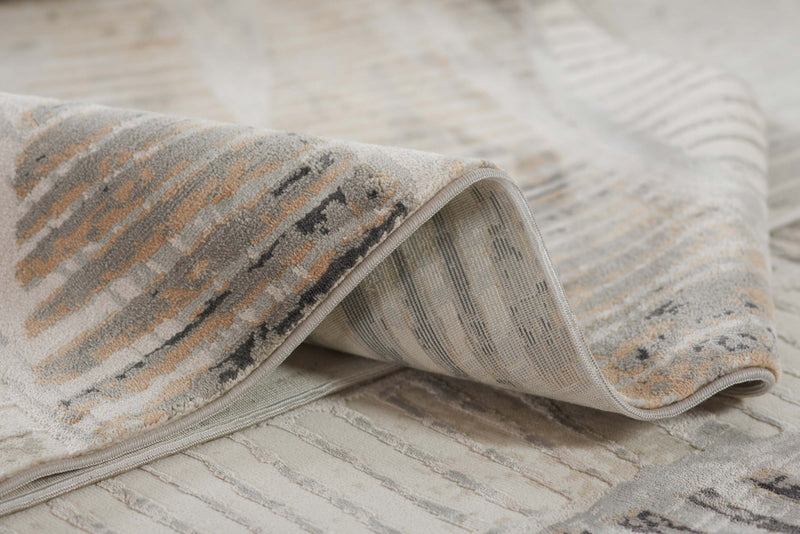 Briar Contemporary 7'9\" x 9'10\" Area Rug in Grey Indoor Area Rug