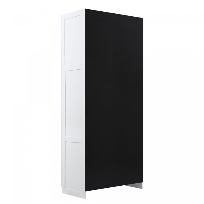 Cornelia Modern 30\" Storage Cabinet in White (7-Shelf)