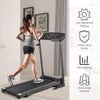 Goplus 1.0hp Folding Treadmill Electric Support Motorized Power Running Machine Trainer