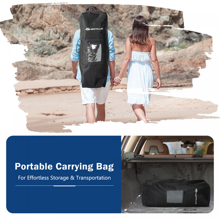 Goplus 11' Inflatable Stand Up Paddle Board Sup Surfboard W/pump Aluminum Paddle