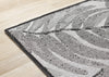 Jackson Grey White Botanical Leaves Rug, 7'10" x 10'6" Outdoor Area Rug | Tapis Jackson a feuilles botaniques gris et blanc, 7'10" x 10'6"