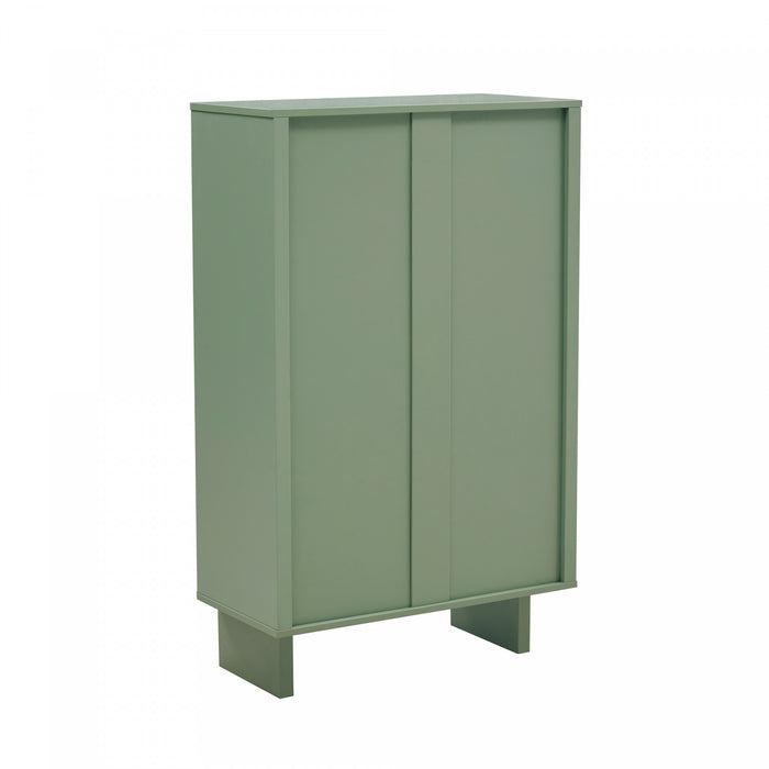 Ella Modern 32\" Accent Cabinet in Sage Green