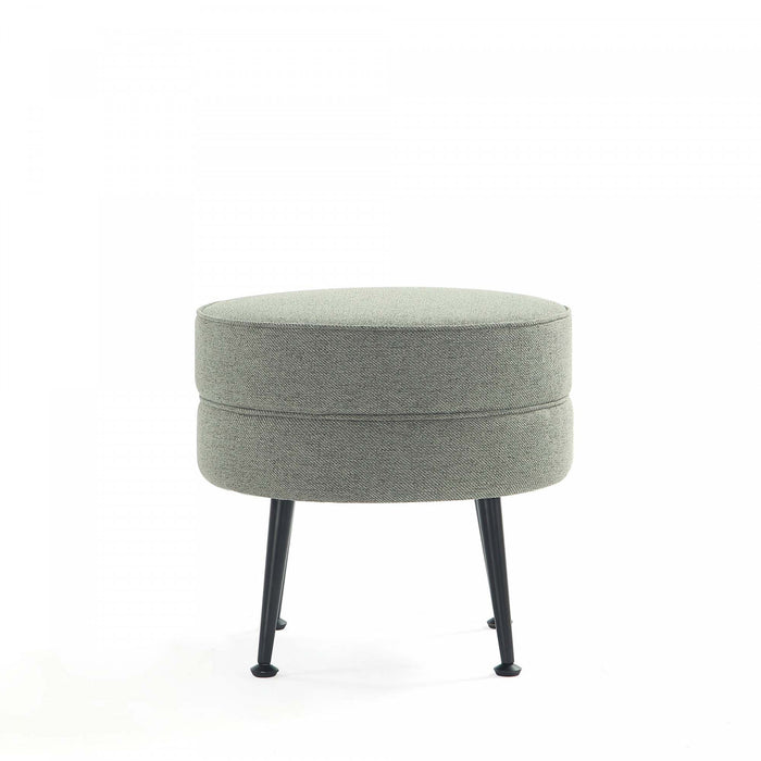 Bailey Mid-Century Modern Upholstered Accent Ottoman in Sage Green