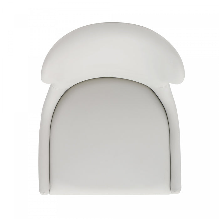 Blair Modern Wood Upholstered Barstool in White - Set of 3 Bar Stool