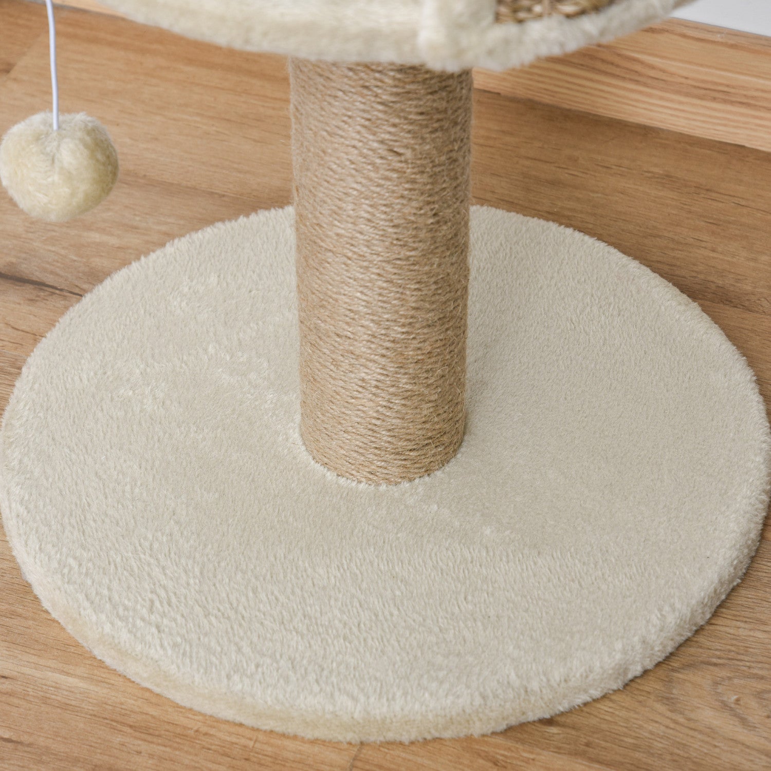 家具 Prier Pawhut Small Cat Tree With Scratching Post, Perch, Toy Ball