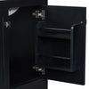 Madeline 60 Inch Double Sink Bathroom Vanity with Ceramic Basins and Smart Storage，Black | Madeline Meuble de salle de bain 60 pouces a double vasque en ceramique avec rangement intelligent, Noir