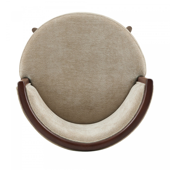 Evalyn Modern Wood Upholstered Barstool in Natural