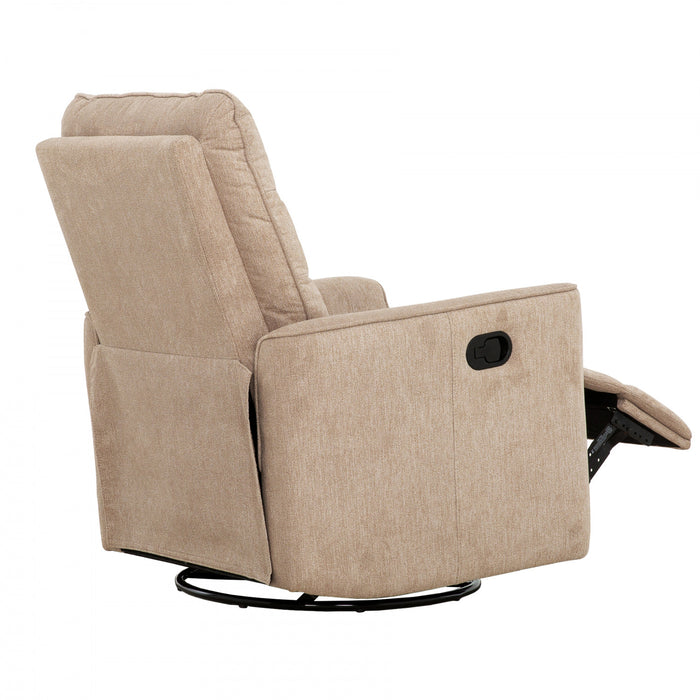 Sawyer 30 in. Upholstered Swivel Glider Recliner - Beige