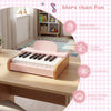 Costway 18 Keys Kids Piano Keyboard with Removable Music Stand One-key Start for Boys Girls Pink