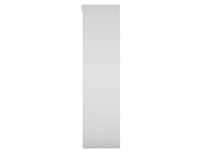 Mulberry Contemporary Modern 13-Piece Wardrobe Closet in White