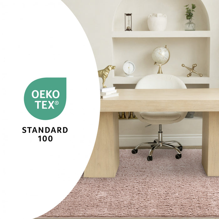 Taylor Pink Comfort Shag Rug, 6'7\" x 9'6\" Indoor Area Rug