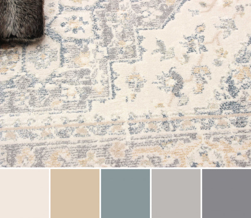 Bijara Blue Area Rug - 5'0\" X 8'0\" 