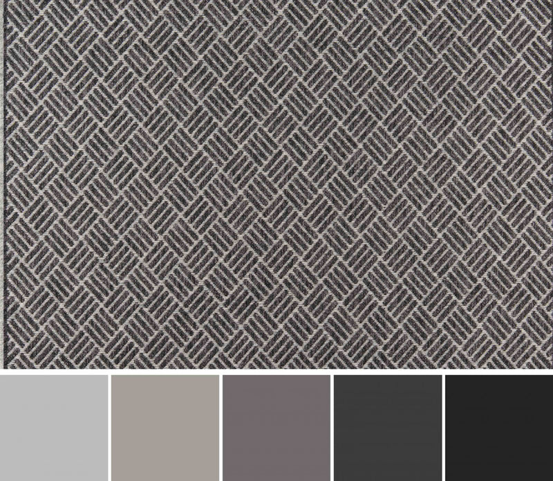 Eve Contemporary 2'0\" x 6'0\" Runner Rug in Grey Indoor Area Rug