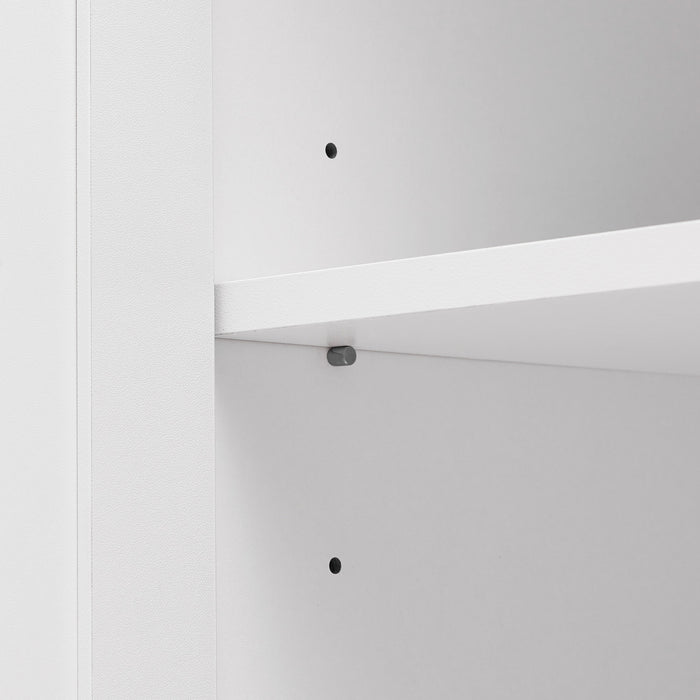 Liam Multi-Functional Storage Cabinet with Doors and Adjustable Shelves,White Accent Cabinet
