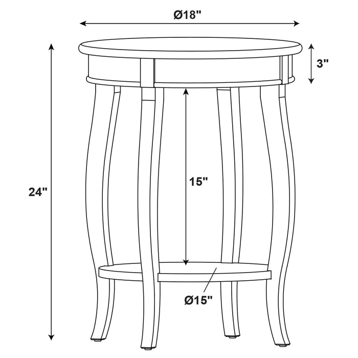 Rainbow Chairside Table - Yellow