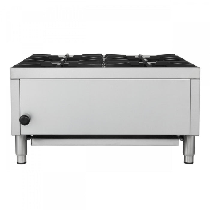 FORNO Commerciale 24 Inch Gas Hotplate with 4 Burners, 104,000 BTU, Stainless Steel - FCMHP0079-24
