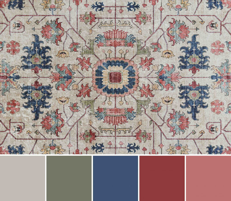 Daffy Traditional 2'3\" x 8'0\" Runner Rug in Ivory Indoor Area Rug