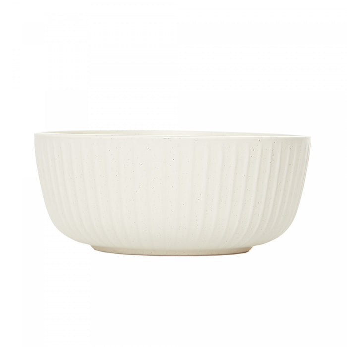 H2K Sesame 12-Piece Embossed Stoneware Dinnerware Set