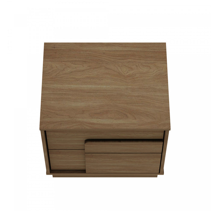 Horizon Modern 22\" Nightstand in Maple (2-Drawer) - Set of 2
