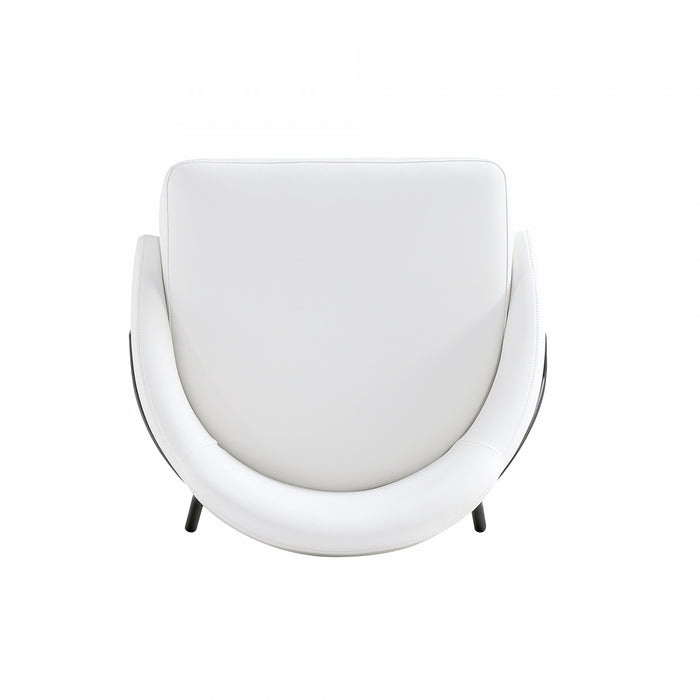 Gracie Modern Metal Upholstered Barstool in White and Black - Set of 3