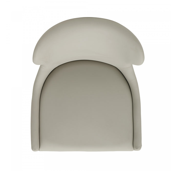 Blair Modern Wood Upholstered Counter Stool in Stone - Set of 2 Bar Stool