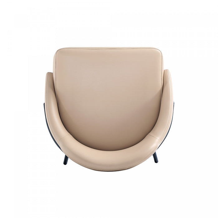 Gracie Modern Metal Upholstered Barstool in Tan and Black - Set of 3