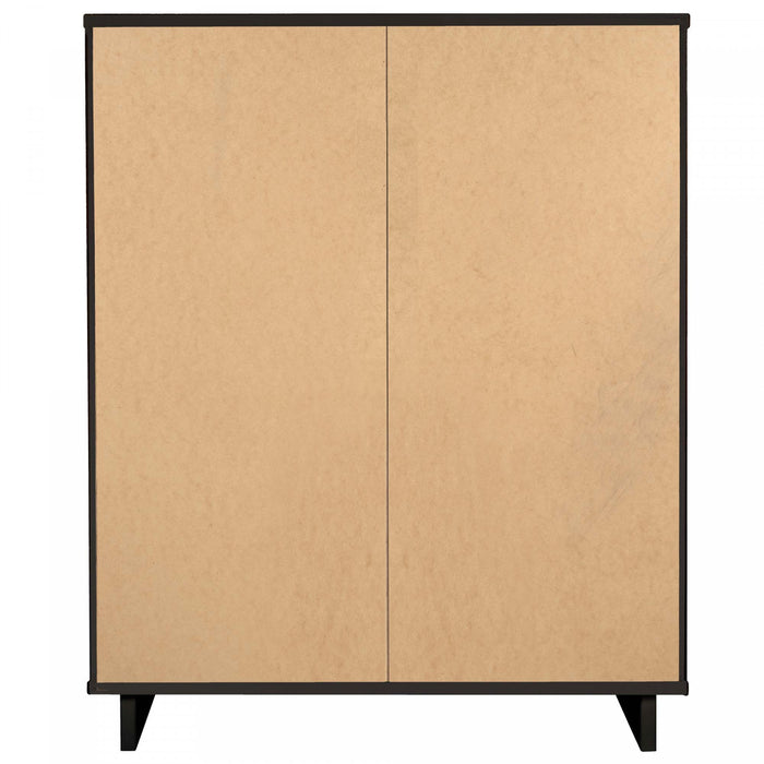 Granville Modern 38\" Chest in Black (5-Drawer)