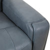 Bellamy 58 in. Leather Match Power Reclining Loveseat with Adjustable Headrest and USB - Blue | Causeuse inclinable electrique Bellamy de 58 po en cuir assorti avec appuie-tete ajustable et USB - Bleu