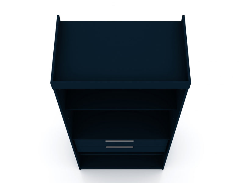 Mulberry Contemporary Modern 36\" Wardrobe Closet in Midnight Blue