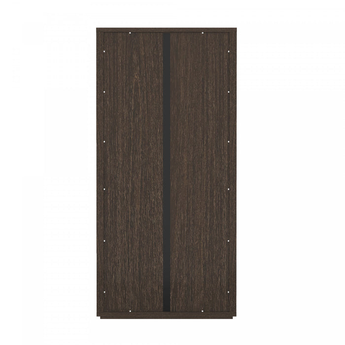 Rivington Modern 38\" Bookcase Cabinet in Walnut - Set of 3
