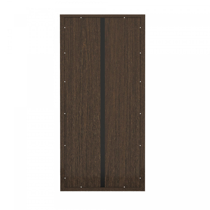 Rivington Modern 38\" Bookcase Cabinet in Walnut - Set of 3