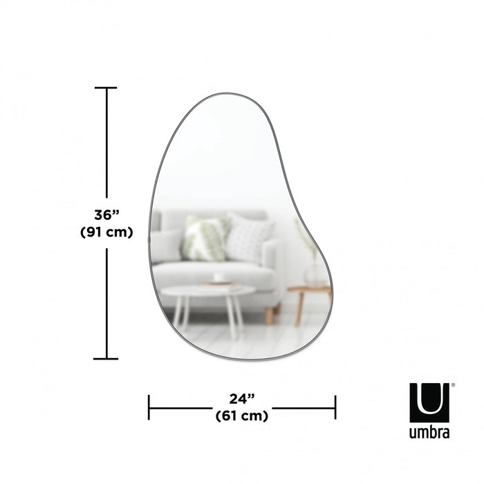 Umbra Hubba Pebble 24\" x 36\" Mirror - Metallic