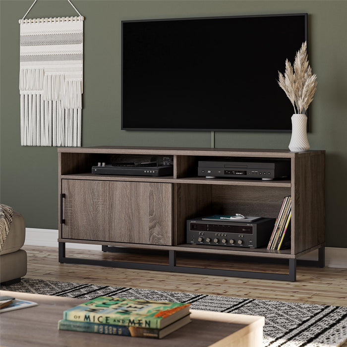 Ameriwood Home TV Stand for TVs up to 54\" - Distressed Grey Oak