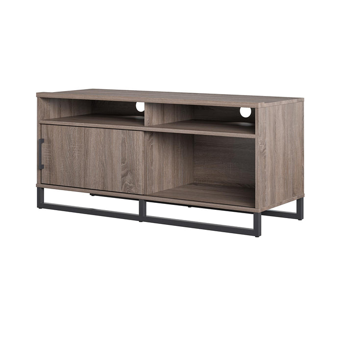 Dorel Home Mixed Material TV Stand for TVs up to 54\" - Distressed Grey Oak