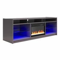 Ameriwood Home Luna Electric Fireplace TV Stand for TVs up to 75