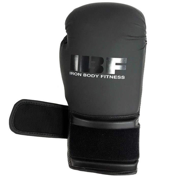 IBF Iron Body Fitness 'Blackout Series' Boxing Gloves - 14 Oz