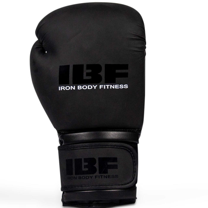 IBF Iron Body Fitness 'Blackout Series' Boxing Gloves - 14 Oz