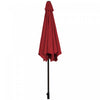 Costway 10Ft Outdoor Market Patio Table Umbrella Push Button Tilt Crank Lift Burgundy